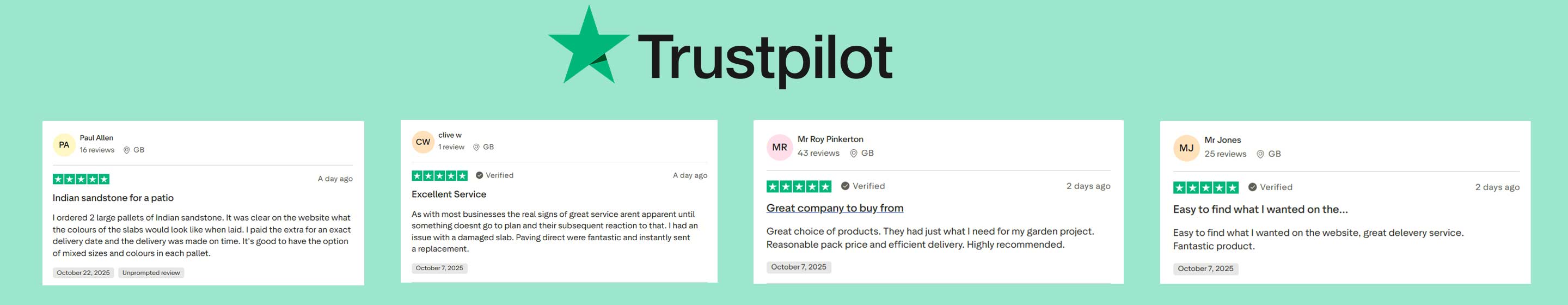 Paving Direct Trustpilot Reviews