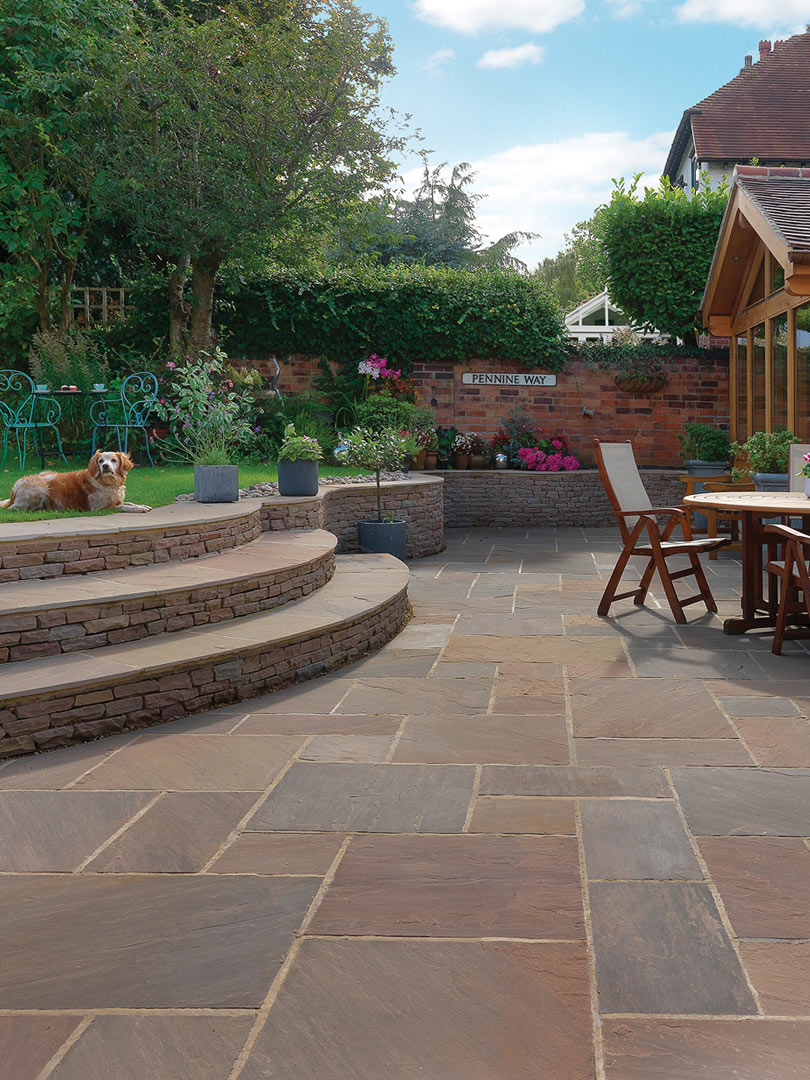 Raj Blend Sandstone Paving