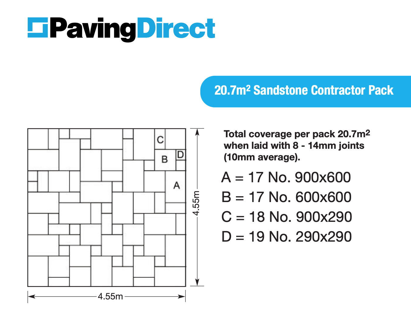 Classic Sandstone Laying Pattern