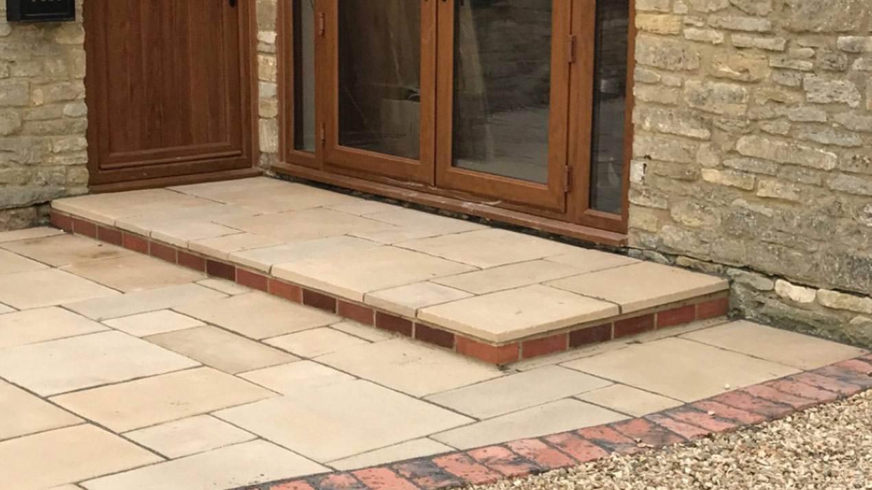 Buff Rectory Limestone - Antique Style Concrete Flagstone Paving