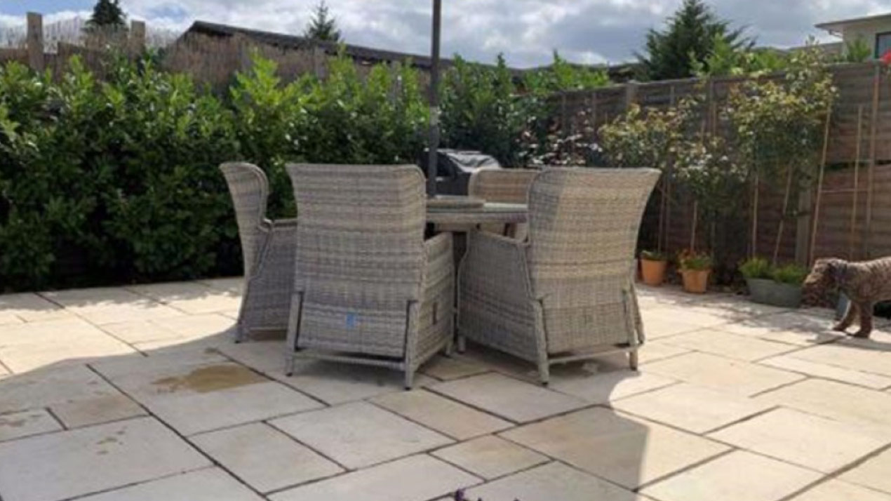 Cream Rectory Limestone - Antique Style Concrete Flagstone Paving