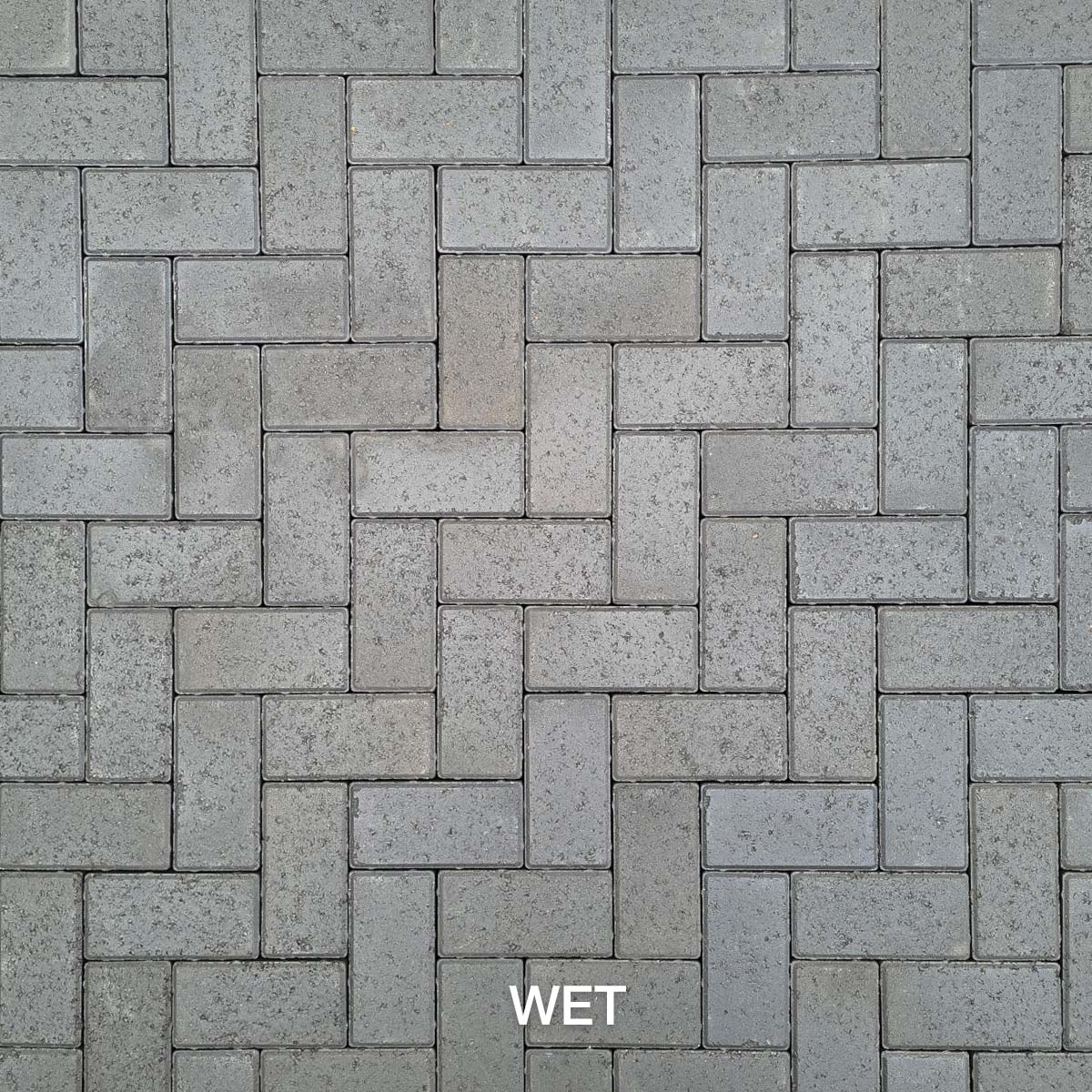 Formpave Charcoal Driveway Block Paving - 90-degree herringbone pattern (wet blocks)