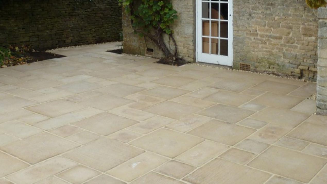 Buff Rectory Limestone - Concrete Flagstones