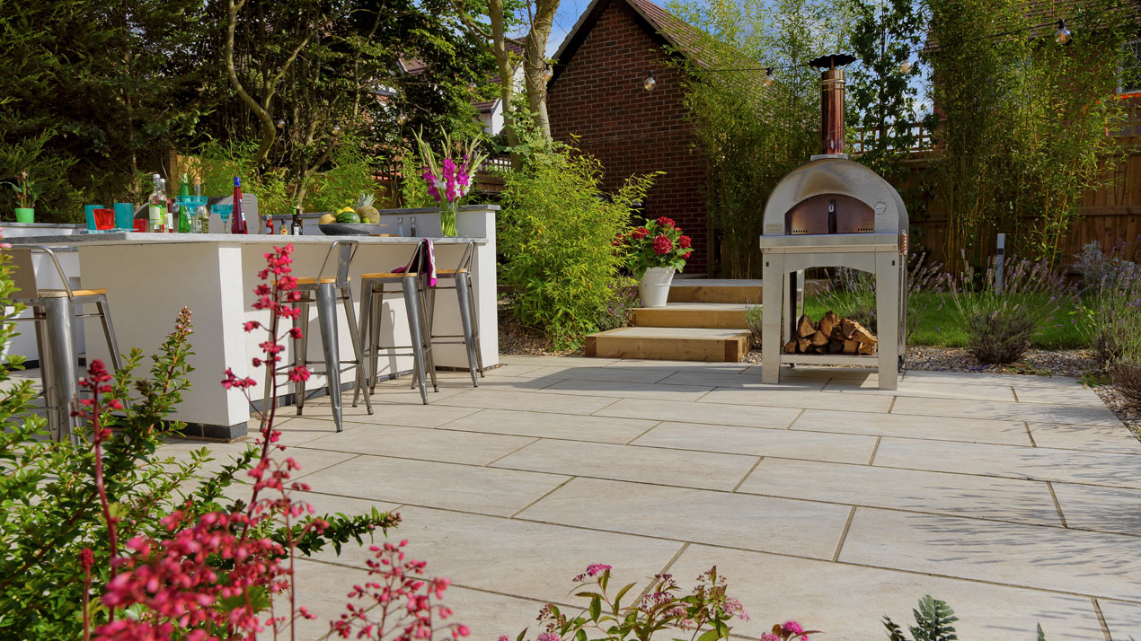 Durable porcelain paving