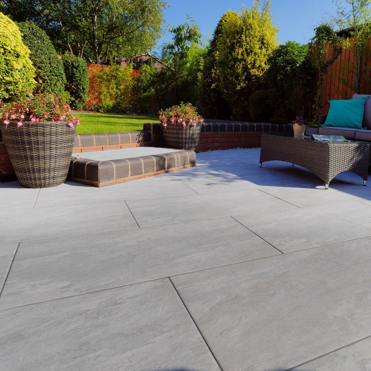 Dolomite white porcelain patio paving