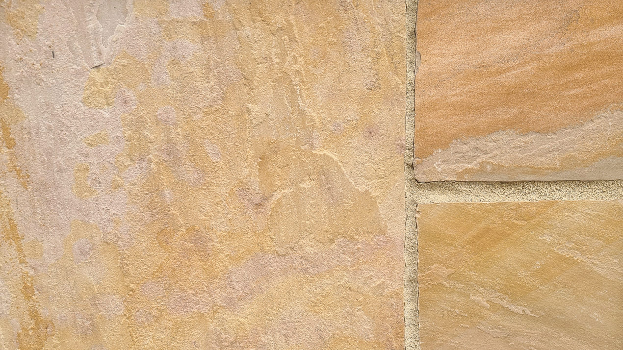 Indian Sandstone Paving Swatch - Buff