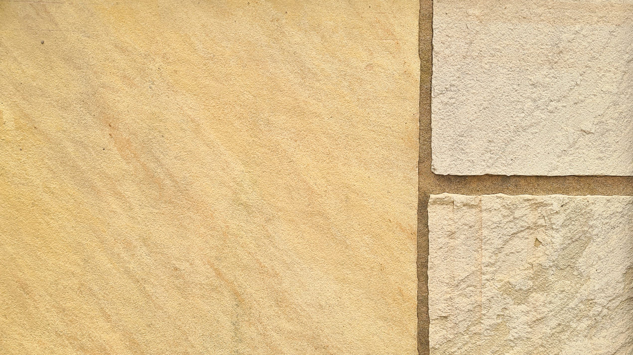 Indian Sandstone Paving Swatch - Fossil