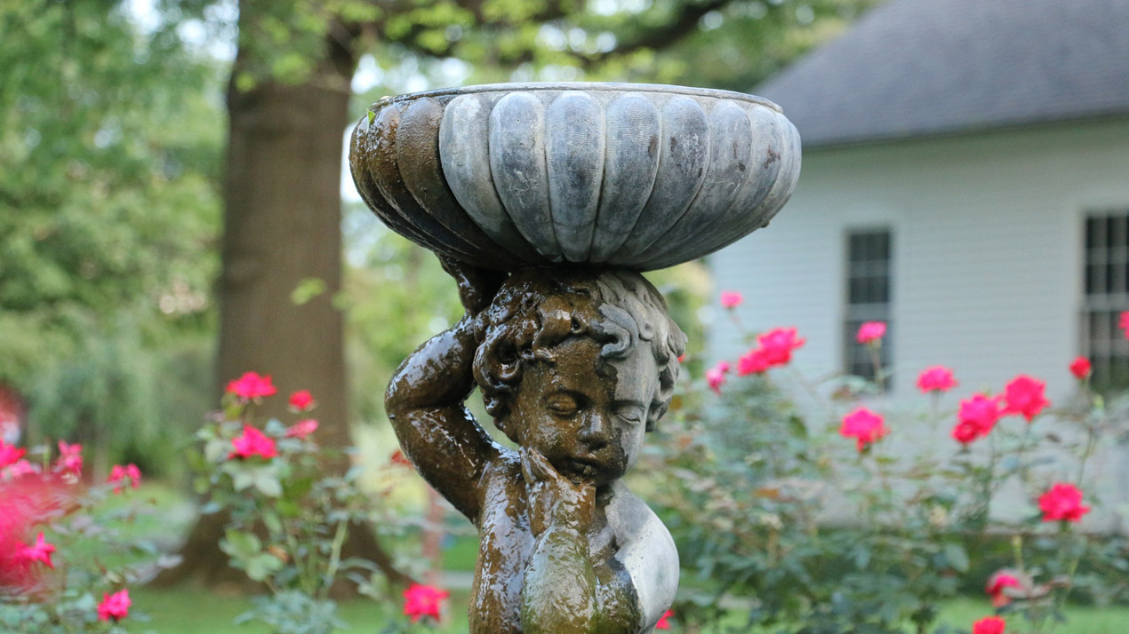 water feature for cottage garden