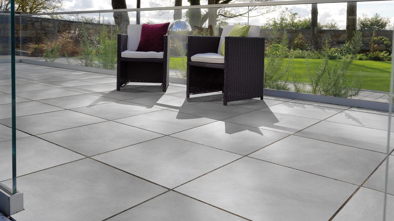 Stack Bond Laying Pattern - Calibra Silver Grey