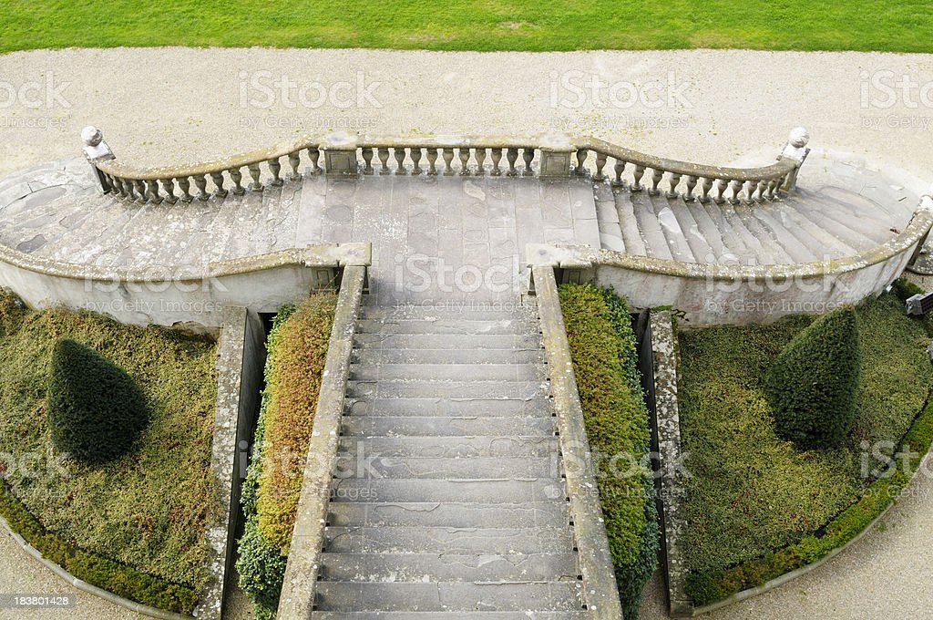 Old stairs and garden, Artimino,Chianti region,Florence,Tuscany,Italy