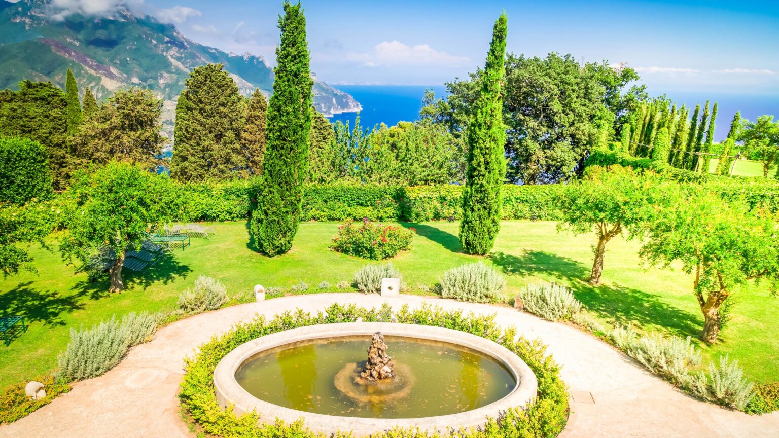 Ornamental Garden, Ravello village, Amalfi coast, Italy