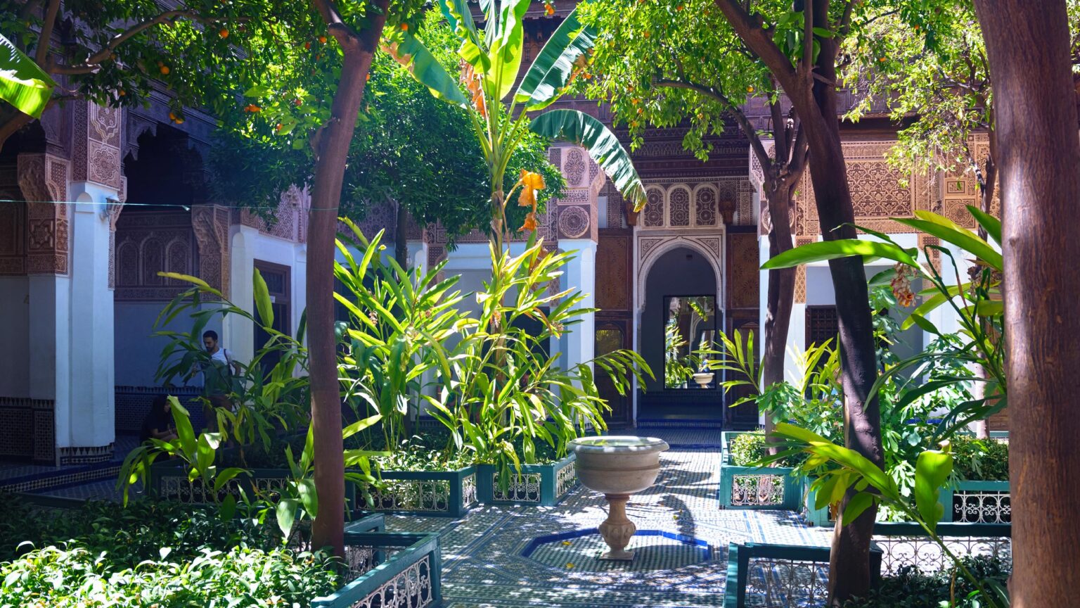 Garden in the The Bahia Palace.